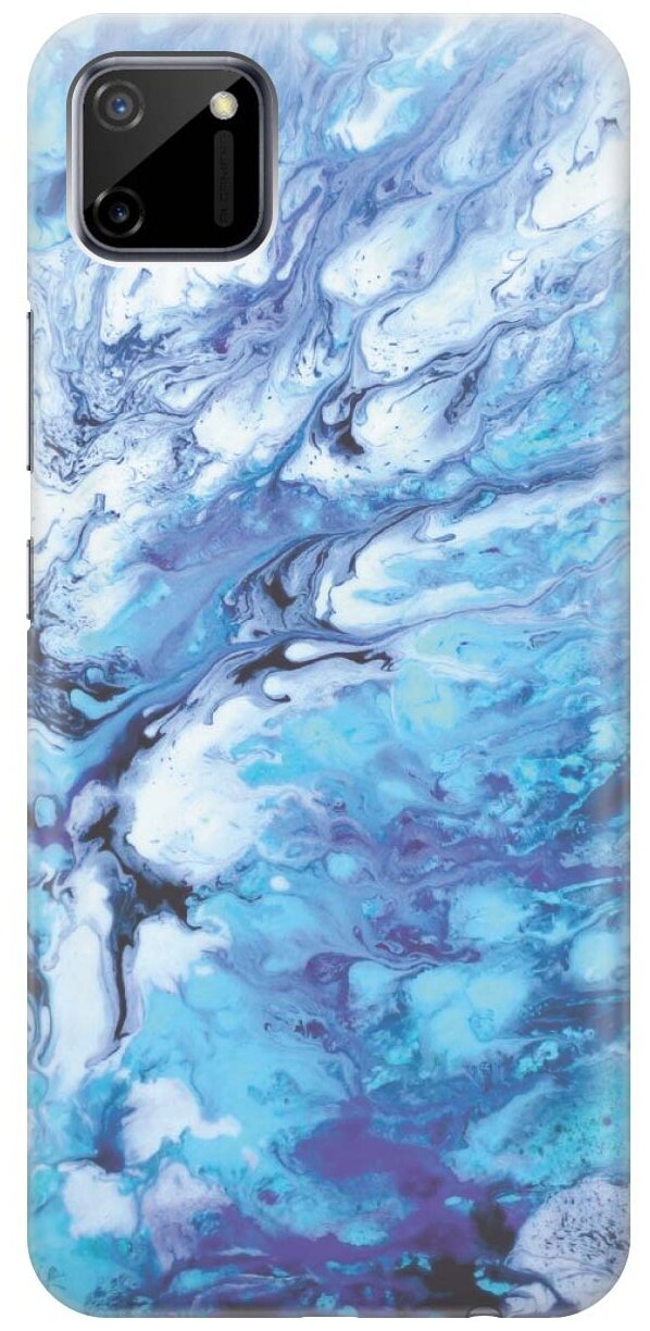 RE: PA Чехол - накладка ArtColor для realme C11 с принтом "Синий мрамор"
