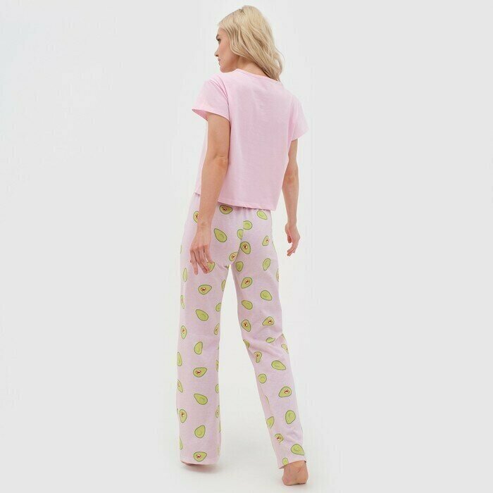 Пижама женская (футболка и брюки) Avocado р. 40-42, розовый - фотография № 3