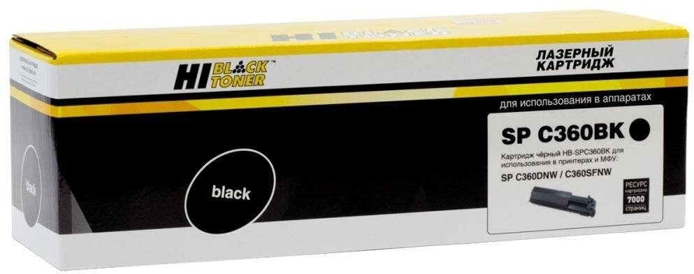 Hi-Black Тонер-картридж совместимый Хай-Блэк Hi-Black HB-SPC360BK 9896915 408184 черный 7K