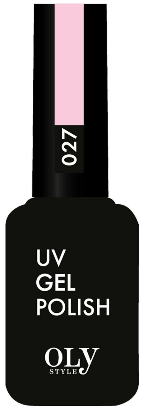 Гель-лак для ногтей Oly Style UV Gel Polish 027 Светло-розовый 10 мл