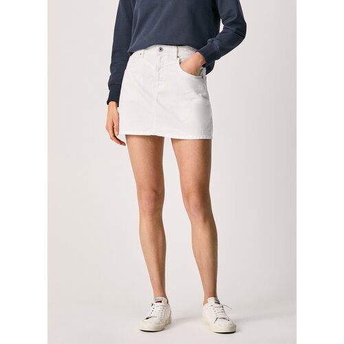 юбка для женщин, Pepe Jeans London, модель: PL900979TB1, цвет: белый, размер: 44(S)