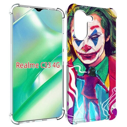 Чехол MyPads джокер-у-джокера для Realme C33 4G задняя-панель-накладка-бампер