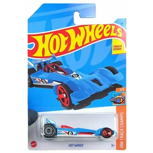 Машинка Hot Wheels коллекционная (оригинал) HOT WIRED голубой HKH66