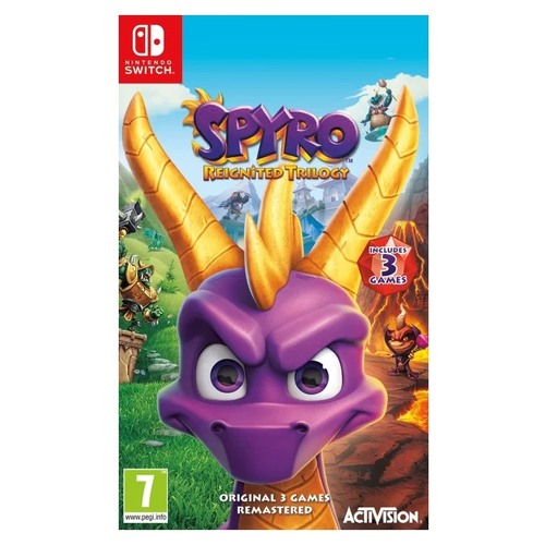 Игра Spyro Reignited Trilogy для Nintendo Switch, картридж spyro reignited trilogy nintendo switch б у полностью английский