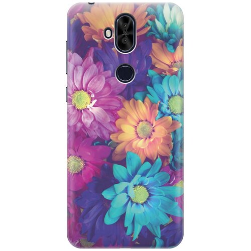 фото Cиликоновый чехол на asus zenfone 5q / 5 lite zc600kl / асус зенфон 5 кью / 5 лайт с принтом "много цветов" gosso
