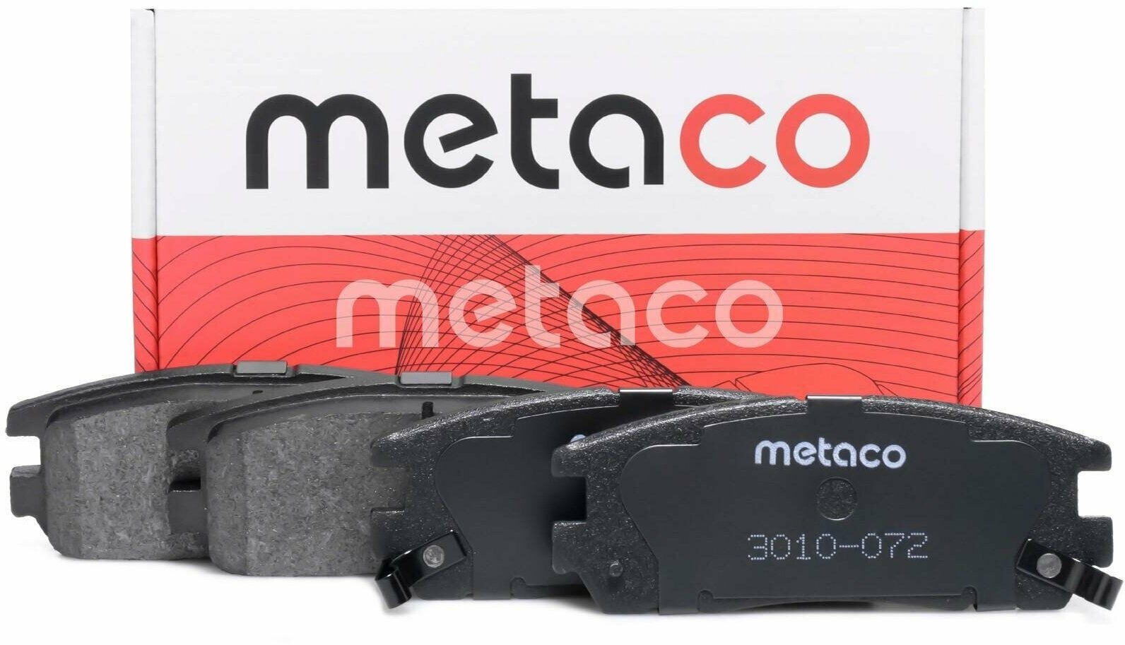 Metaco 3010-072 Колодки тормозные задние дисковые к-кт