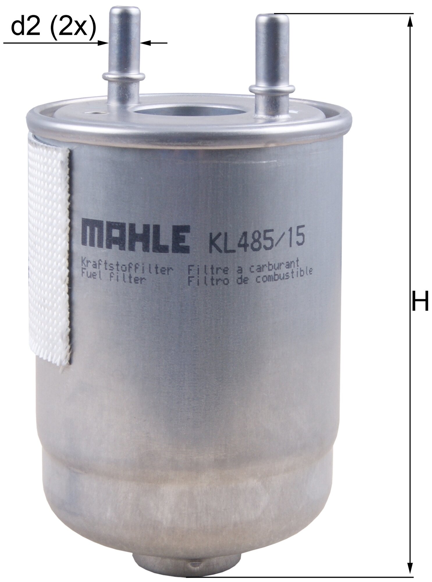 Фильтр топливный MAHLE KL 485/15D