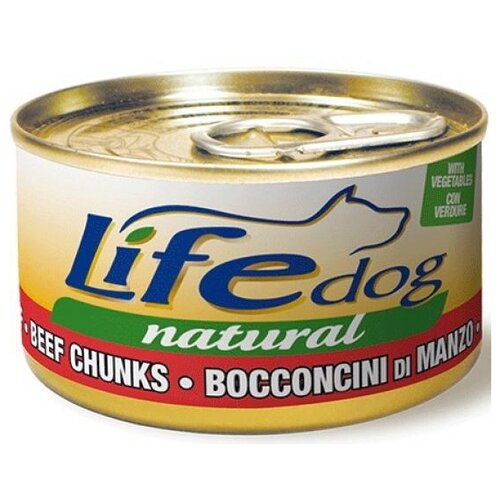 корм для собак LifeDog Naturale, говядина, с овощами 1 уп. х 1 шт. х 90 г