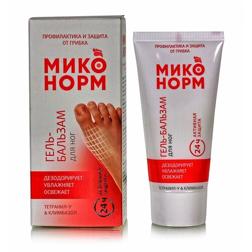 Гель-бальзам для ног Миконорм профилактика и защита от грибка 50 мл 257₽