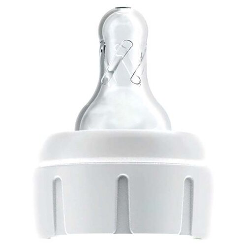 Соска Dr. Brown's силиконовая с крышкой-держателем с узким горлышком 0+ белый силиконовая соска для узких бутылочек с крышкой держателем sn115 0