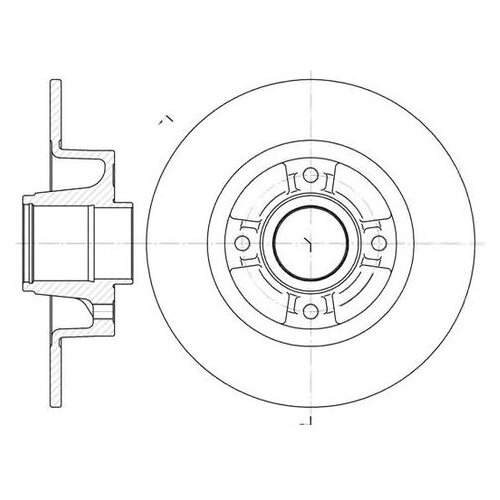 фото Тормозной диск roadhouse 6750.00 для renault clio iii, megane ii, modus, twingo ii road house