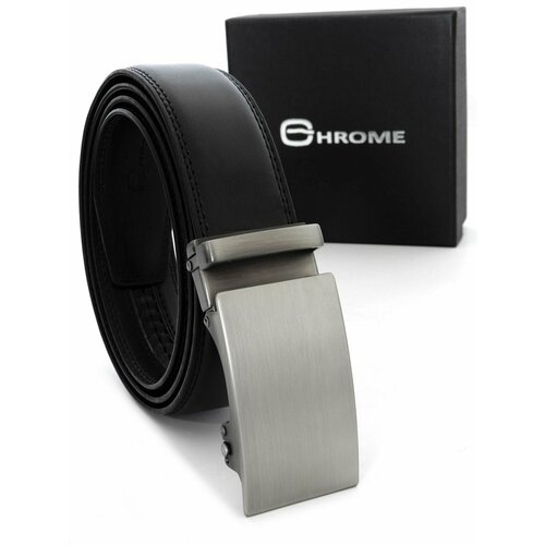 фото Ремень натуральная кожа, для мужчин, размер 130, длина 130 см., белый chrome