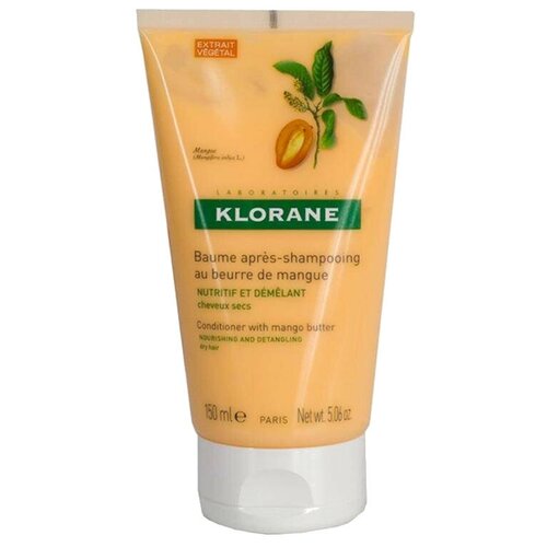 Купить Klorane бальзам-ополаскиватель с маслом манго Питательный для сухих поврежденных волос, 150 мл