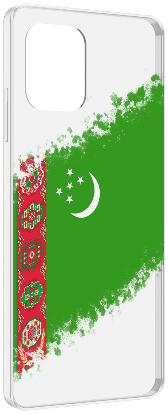 Чехол MyPads флаг герб Туркменистан-1 для UMIDIGI Power 7 Max / Power 7S задняя-панель-накладка-бампер