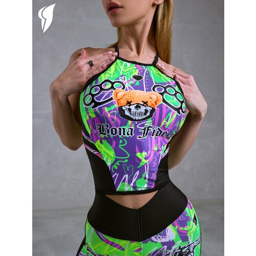 фото Топ-майка спортивный bona fide: sporty top "gangsta", l