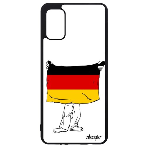 фото Чехол на мобильный galaxy a41, "флаг германии с руками" туризм путешествие utaupia