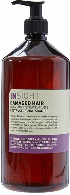 Insight шампунь Damaged Hair Restructurizing восстанавливающий для поврежденных волос, 900 мл