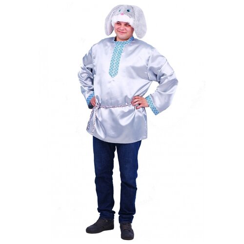 фото Взрослый костюм 'заяц степаныч', размер 54-56. пуговка