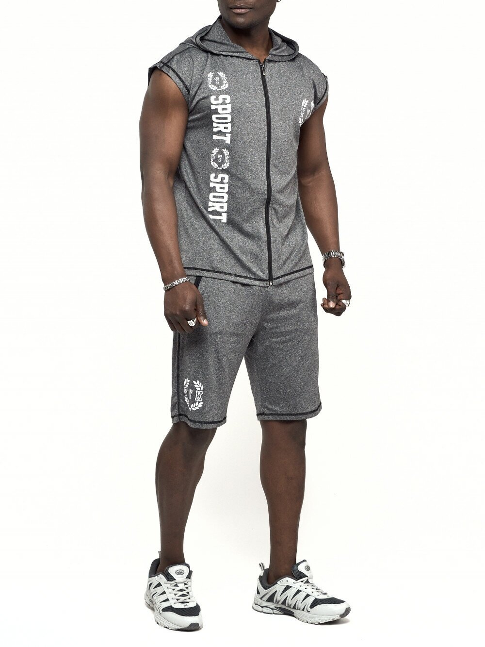Спортивный комплект мужской - футболка шорты AD2265