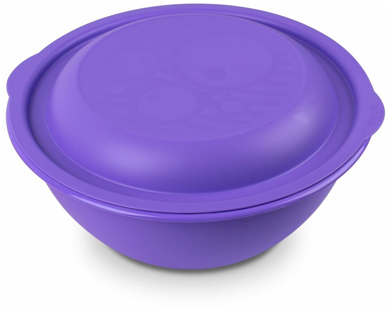 Миска - салатница Martika 3л с крышкой фиолетовая