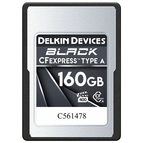 Карта памяти Delkin Devices Black CFexpress Type A 160GB prograde digital 160gb cfexpress type a cobalt карта памяти