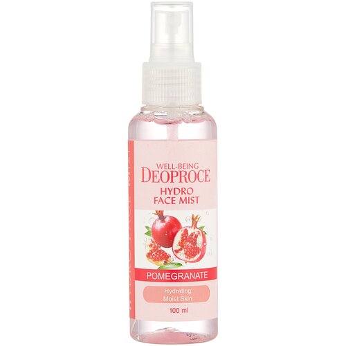 Deoproce Мист Well-Being Hydro Face Pomegranate, 100 мл мист для лица увлажняющий well being deoproce hydro face mist 100мл