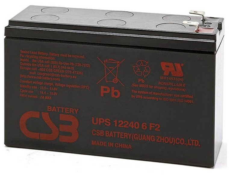 Аккумуляторная батарея CSB 12V (UPS122406)