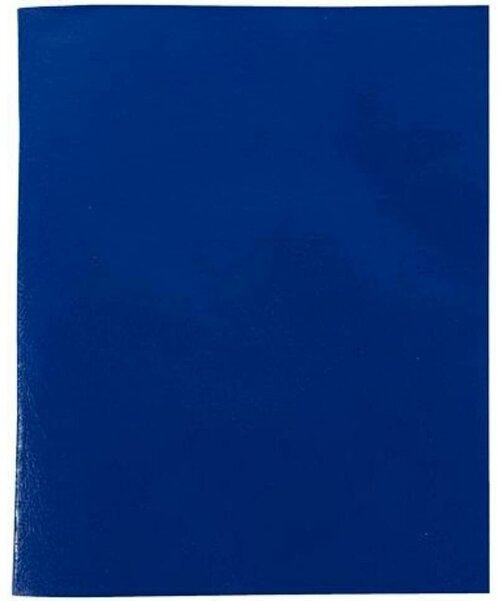 Тетрадь 96 листов LITE А5 в клетку, обложка из бумвинила, на скрепке, синяя