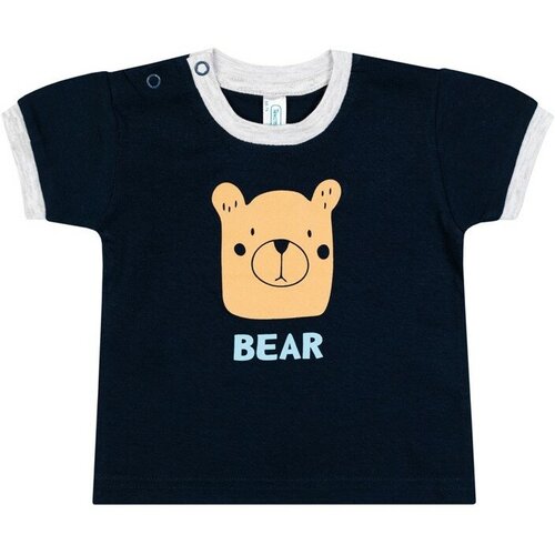 фото Футболка велли, размер 68-74, синий