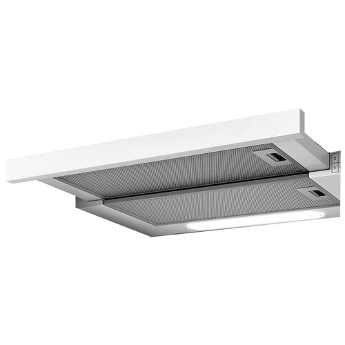 вытяжка телескопическая elica elite 14 lux grvt a 90 650 м³ ч 121 вт led освещение 2x3 вт ширина 89 8 см черное стекло нерж Встраиваемая вытяжка Elica ELITE 14 LUX GRVTWH/A/60, white