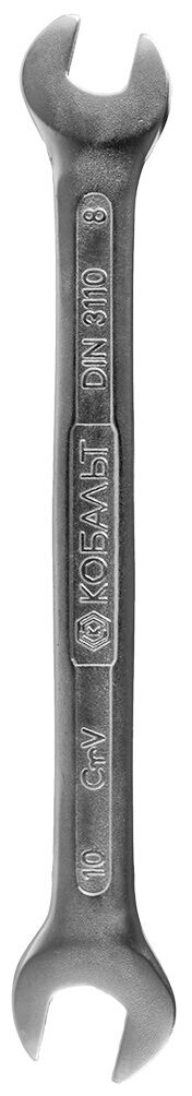 Ключ рожковый кобальт 8 x 10 мм Cr-V (1 шт.) подвес 248-030 - фотография № 2