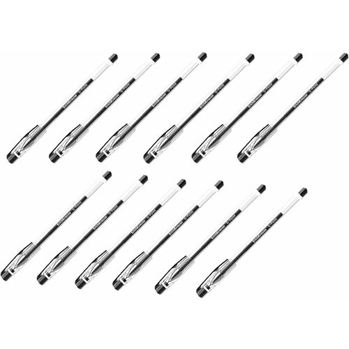 Набор 12 штук - Ручка гелевая ERICH KRAUSE G-Point, черная, игольчатый узел 0,38 мм, линия письма 0,25 мм