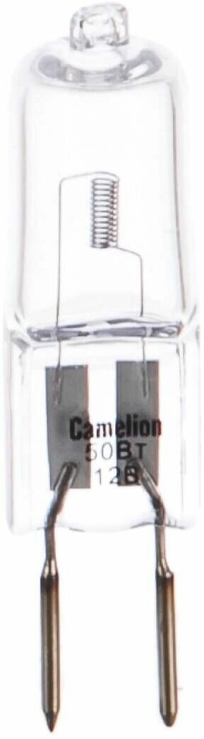 фото Лампочка галогеновая Camelion, JC, 50W, G6, 35, 12V, без рефлектора, 1 шт.