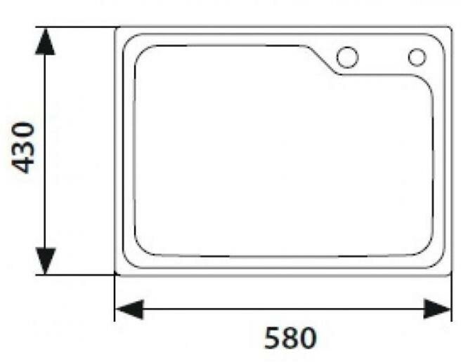 Кухонная мойка нержавеющая сталь Kaiser 58 см KSM-5843 сталь - фотография № 5