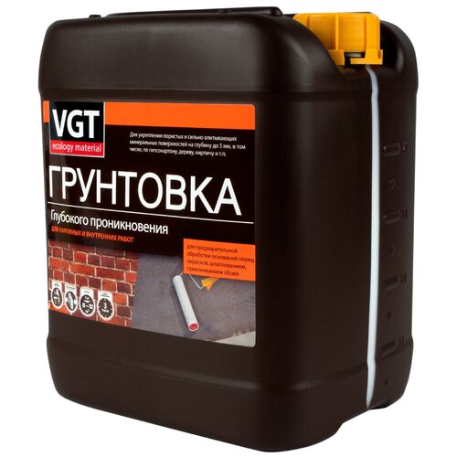 VGT ВД-АК-0301 грунтовка глубокого проникновения для внутренних и наружных работ (5кг) грунтовка глубокого проникновения вгт вд ак 0301 30 кг