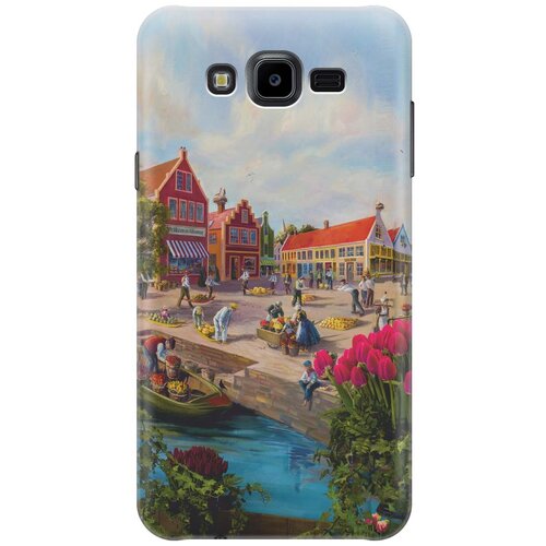 фото Re:pa накладка transparent для samsung galaxy j7 neo с принтом "старинный амстердам"