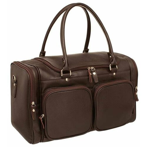фото Сумка дорожная blackwood, натуральная кожа, 42х24х20 см, коричневый
