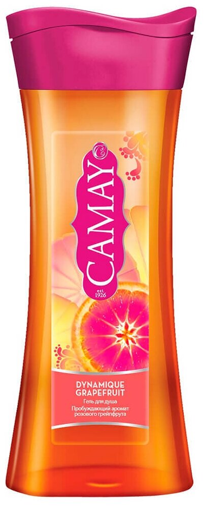 Гель для душа Camay 250мл пробуждающий аромат розового грейпфрута