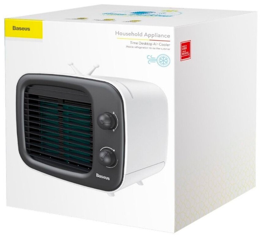 Настольный вентилятор Baseus Time Desktop Evaporative Cooler, black/white - фотография № 5