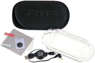 BH PSP E1000 Набор 6 в 1 (чехол,USB,пленка,карта) (BH-PSE0803(R)