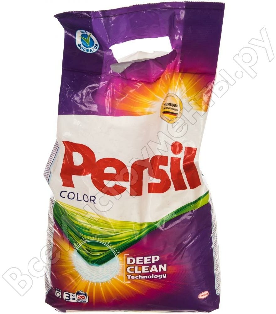 PERSIL Стиральный порошок автомат 3кг Color Свежесть от 2466247 606074 — купить в интернет-магазине по низкой цене на Яндекс Маркете