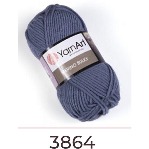 Пряжа для вязания Yarnart Merino Bulky 25% шерсть 75% акрил;100гр-100м(1 моток)