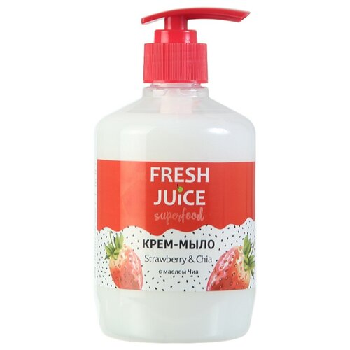 Крем-мыло Fresh Juice Superfood Strawberry  & Chia 460мл
