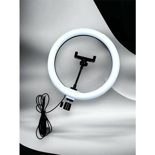Настольная кольцевая светодиодная LED лампа с держателем для телефона 26 см 75800₽