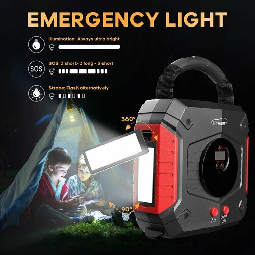 Автомобильное пусковое портативное устройство 4в1 бустер YABER 24800mAh 2500A 899000₽