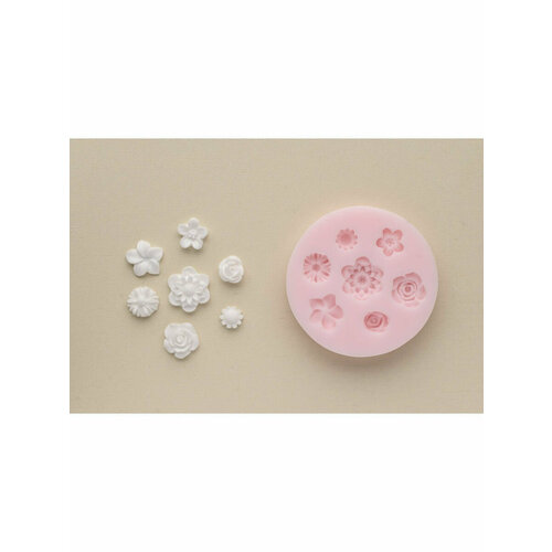 Hobby / Силиконовый молд для рукоделия №1505 цветочки hobby силиконовый молд для рукоделия 895 печеньки