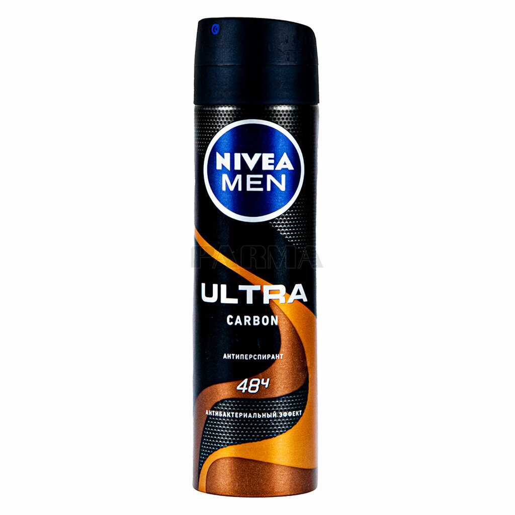 Антиперспирант-спрей Nivea Men Ultra Carbon, 150мл - фото №15