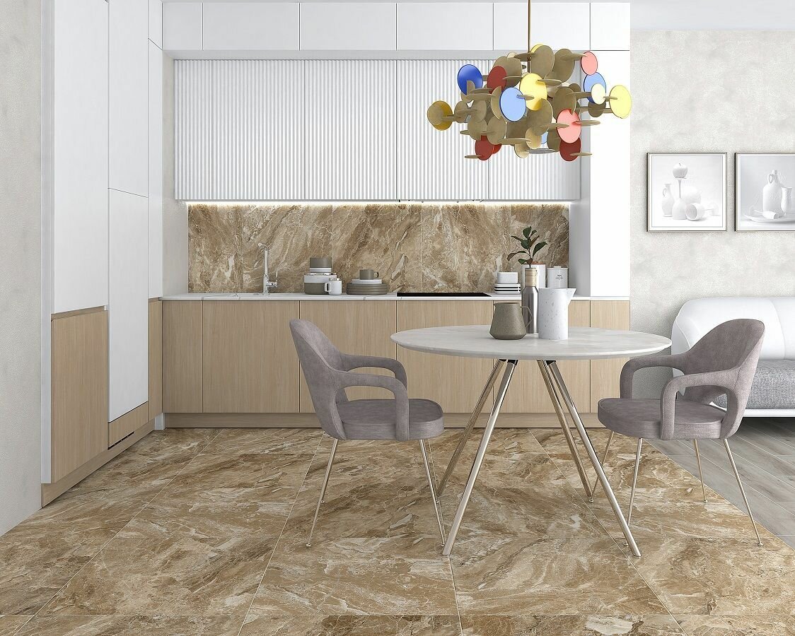 фото Керамогранит Laparet Irida коричневый 60х60 обрезной 1,8 м2; ( 5 шт/упак)