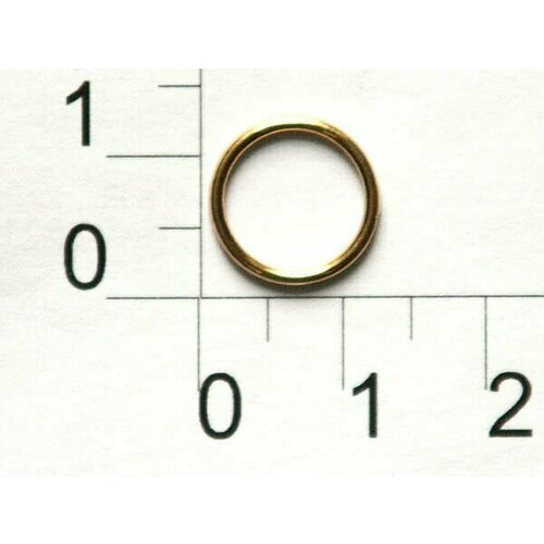 Кольцо для бюстгальтера металл 1000Н золото d10мм (уп.50 шт.) Proknopka
