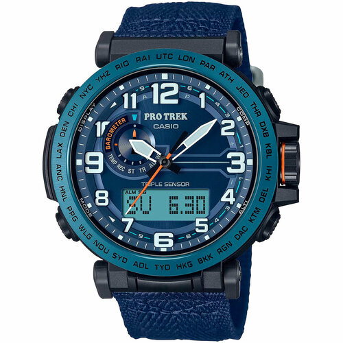 наручные часы casio pro trek prg 650yl 3 черный зеленый Наручные часы CASIO Pro Trek PRG-601YB-2, черный